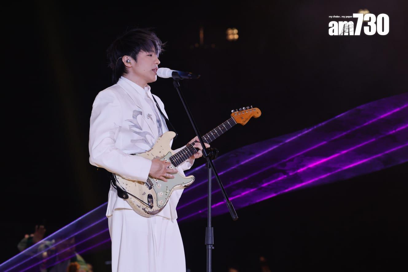 陳卓賢首個個人演唱會今晚開鑼。 (蘇文傑攝)