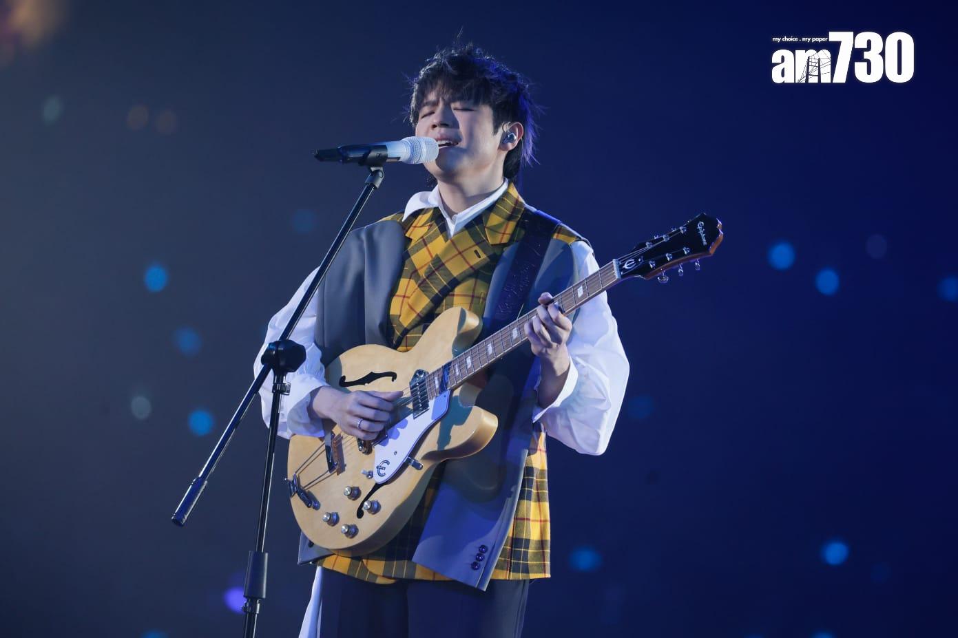 陳卓賢首個個人演唱會今晚開鑼。 (蘇文傑攝)