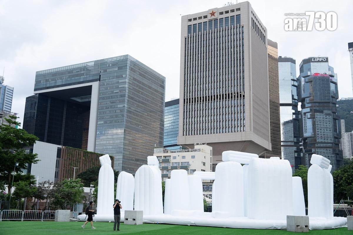 「中環夏誌」活動展出5個巨型充氣藝術裝置「充氣奇蹟」。(資料圖片/林靄怡攝)