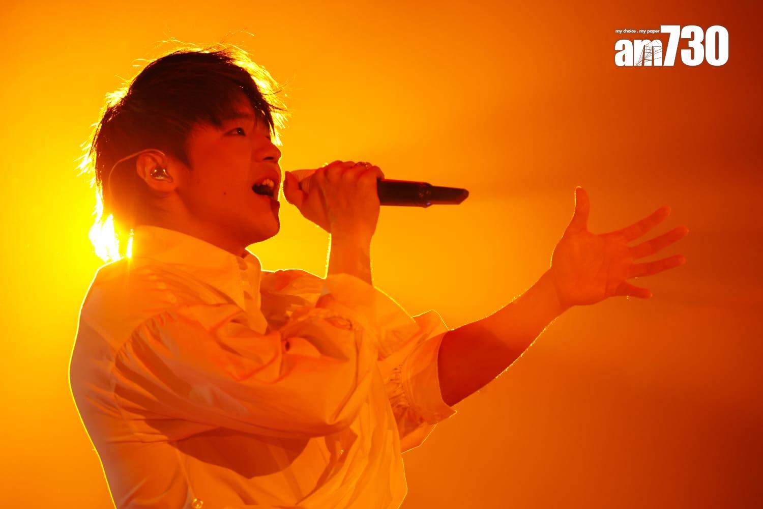 陳卓賢首個個人演唱會今晚開鑼。 (蘇文傑攝)