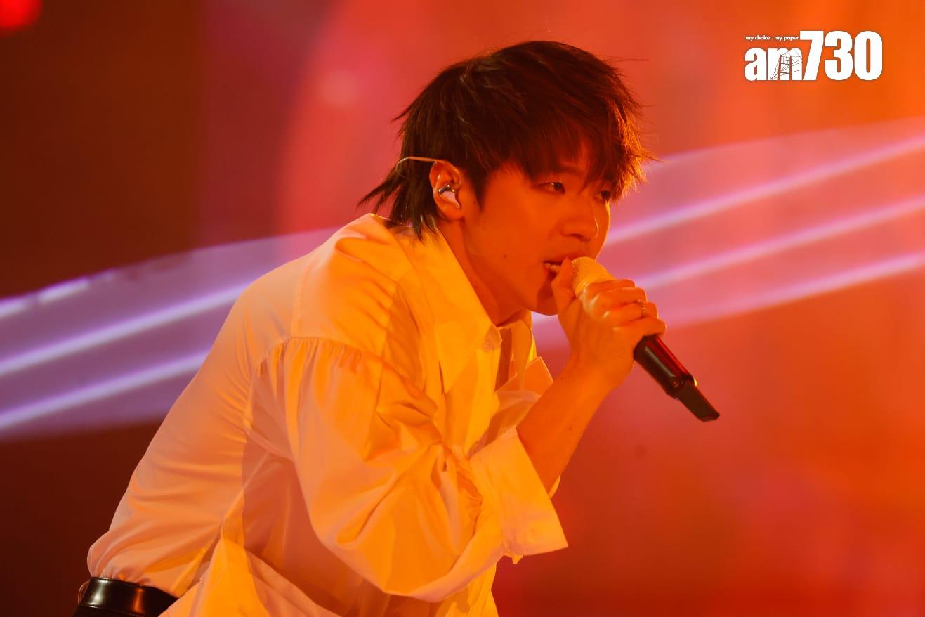 陳卓賢首個個人演唱會今晚開鑼。 (蘇文傑攝)