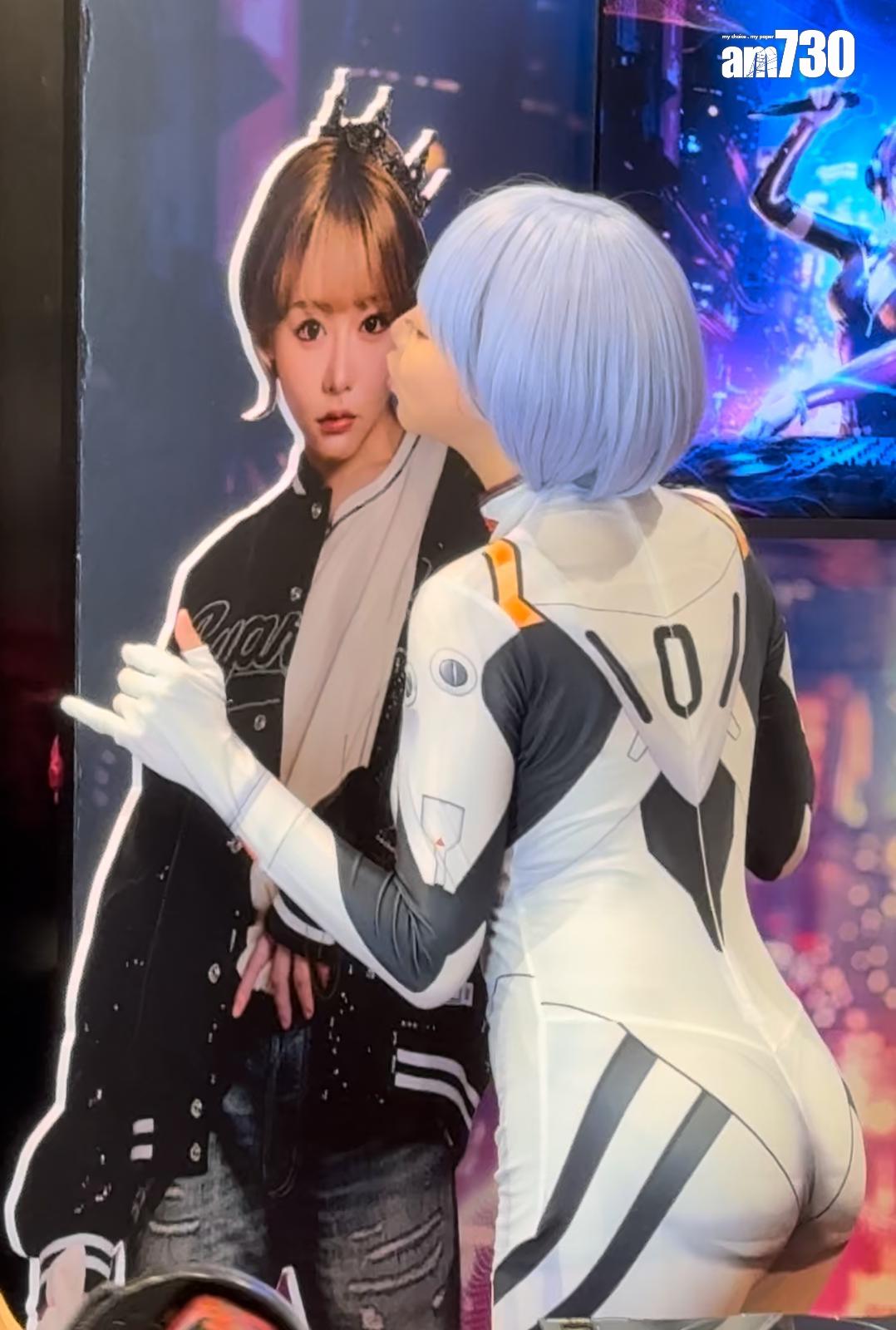 濱崎真緒現身動漫節,逼爆攤位。 (吳家偉攝)