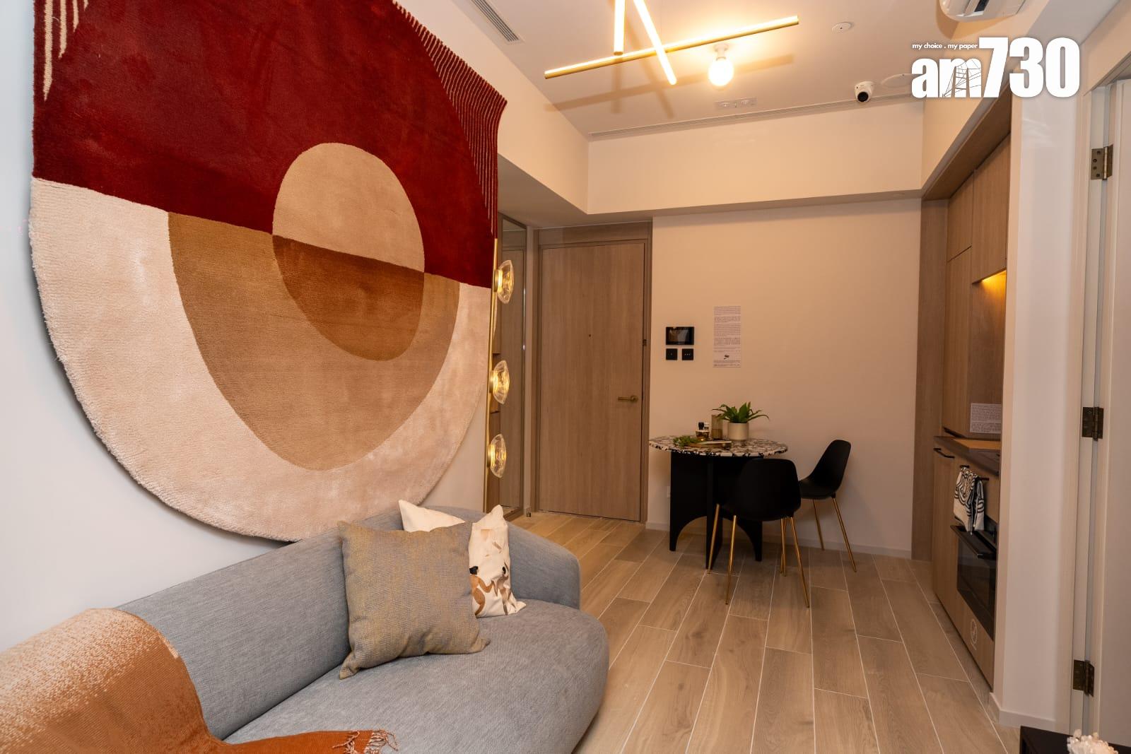 柏蔚森I示範單位|385呎兩房無走廊設計 專利室內設備便利生活(多圖有片)|啟德新盤