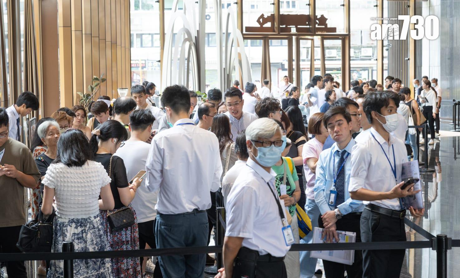 柏蔚森I兩日錄6千人參觀示位 暫收1200票超額逾7倍|啟德新盤