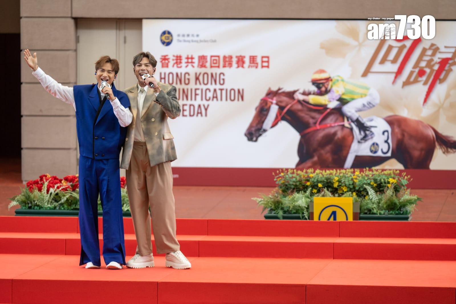 周吉佩與古淖文合唱《友共情》。(陳奕釗攝)