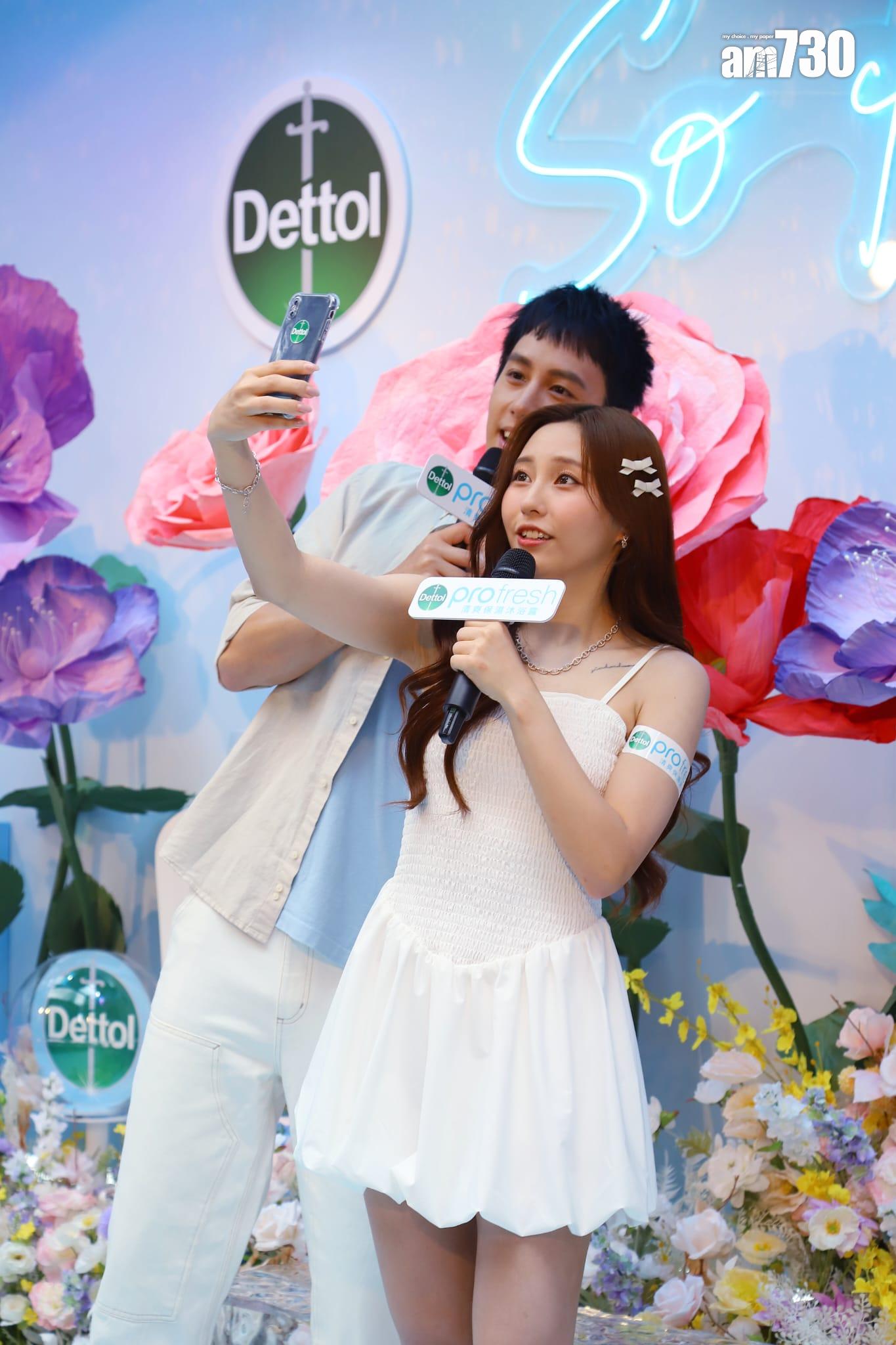 Ivy So成為「沐浴巨星」,現身品牌活動吸引半百「蘇蝦」在對面馬路追星。(羅錦鴻攝)