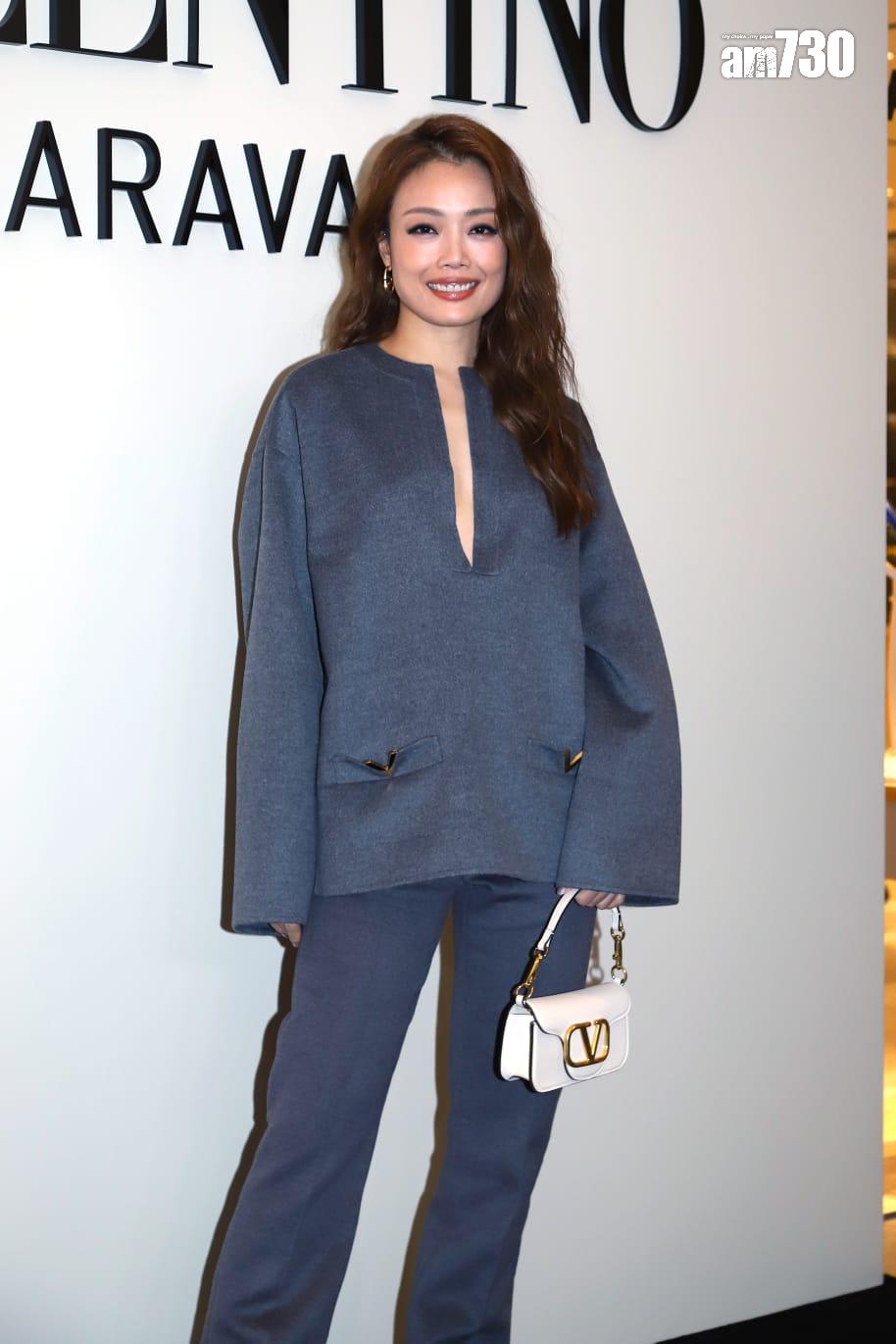 容祖兒今日出席VALENTINO的銅鑼灣新店活動。 (羅錦鴻攝)