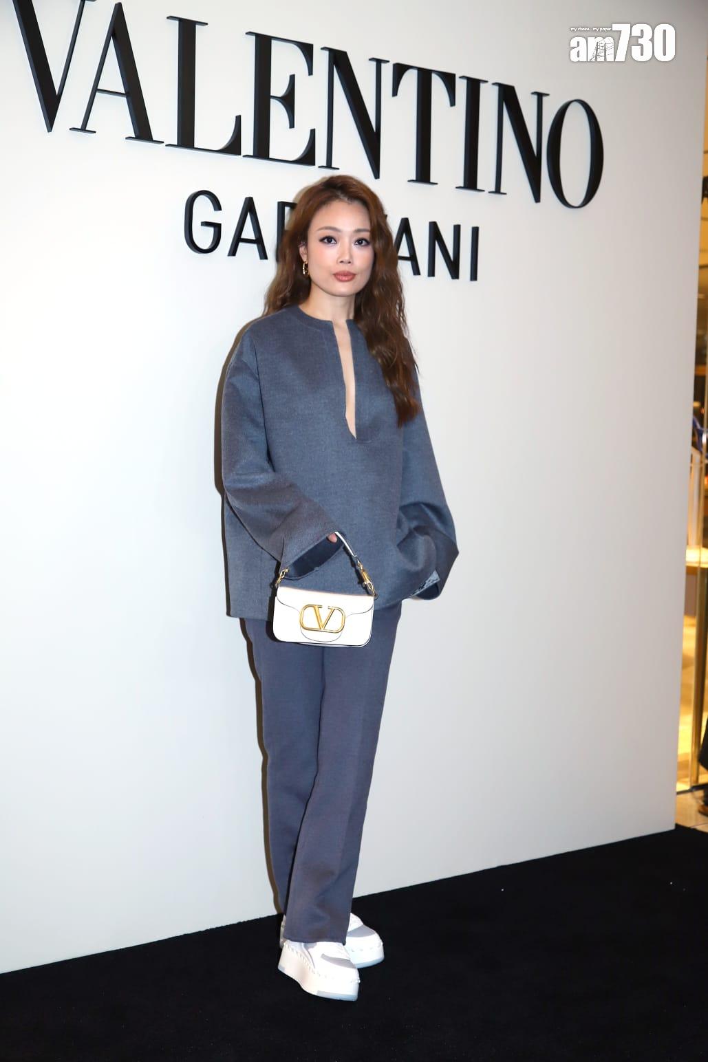 容祖兒今日出席VALENTINO的銅鑼灣新店活動。 (羅錦鴻攝)