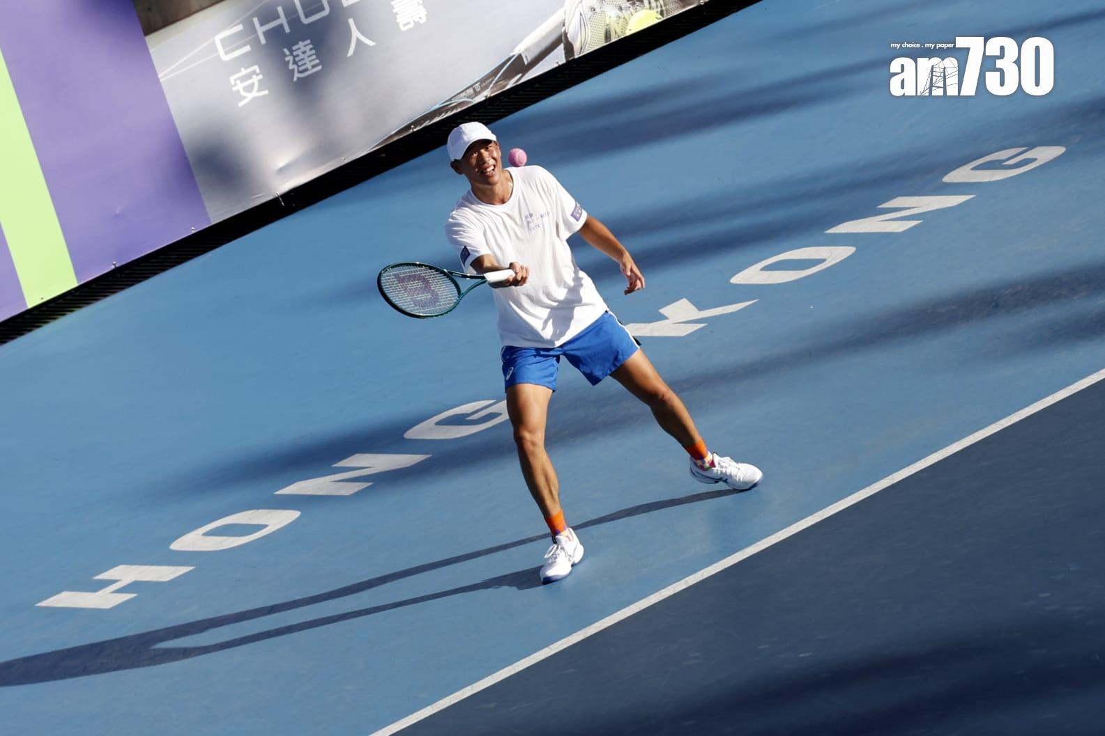 ⿈澤林⾒⾯會|夢想是贏得四大滿貫冠軍 展示香港運動員實力。(林俊源攝)