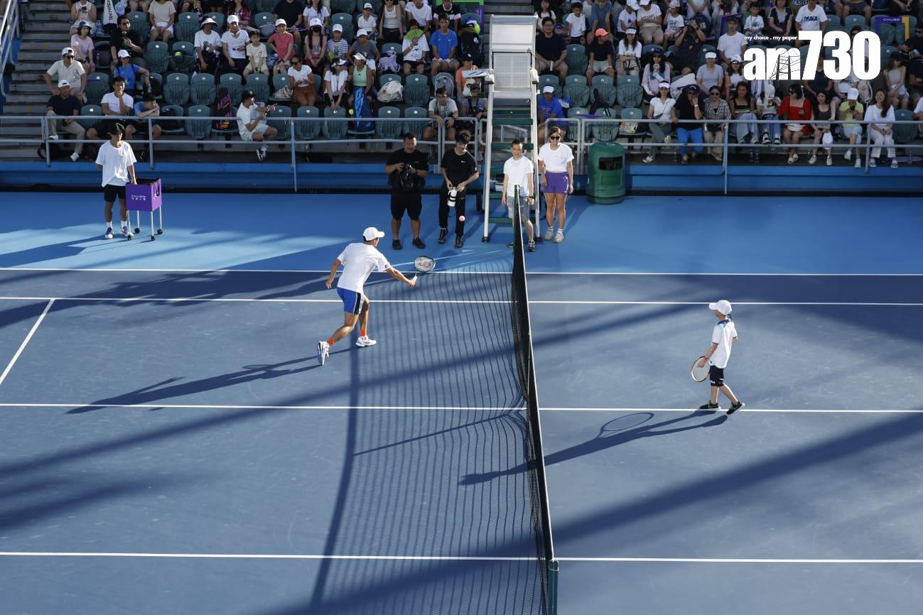 ⿈澤林⾒⾯會|夢想是贏得四大滿貫冠軍 展示香港運動員實力。(林俊源攝)