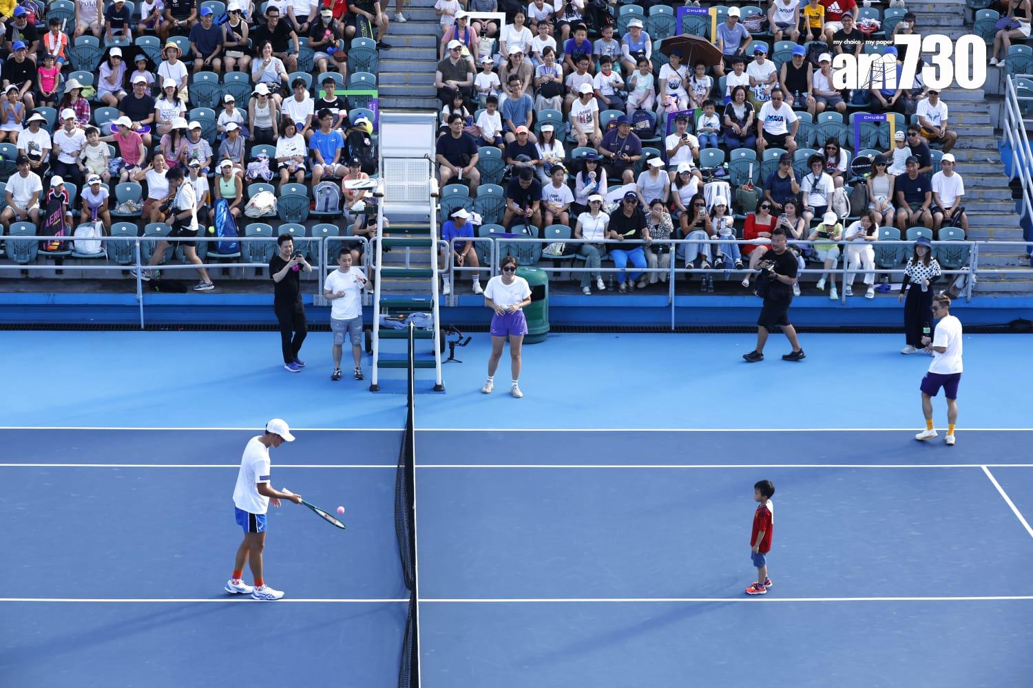 ⿈澤林⾒⾯會|夢想是贏得四大滿貫冠軍 展示香港運動員實力。(林俊源攝)