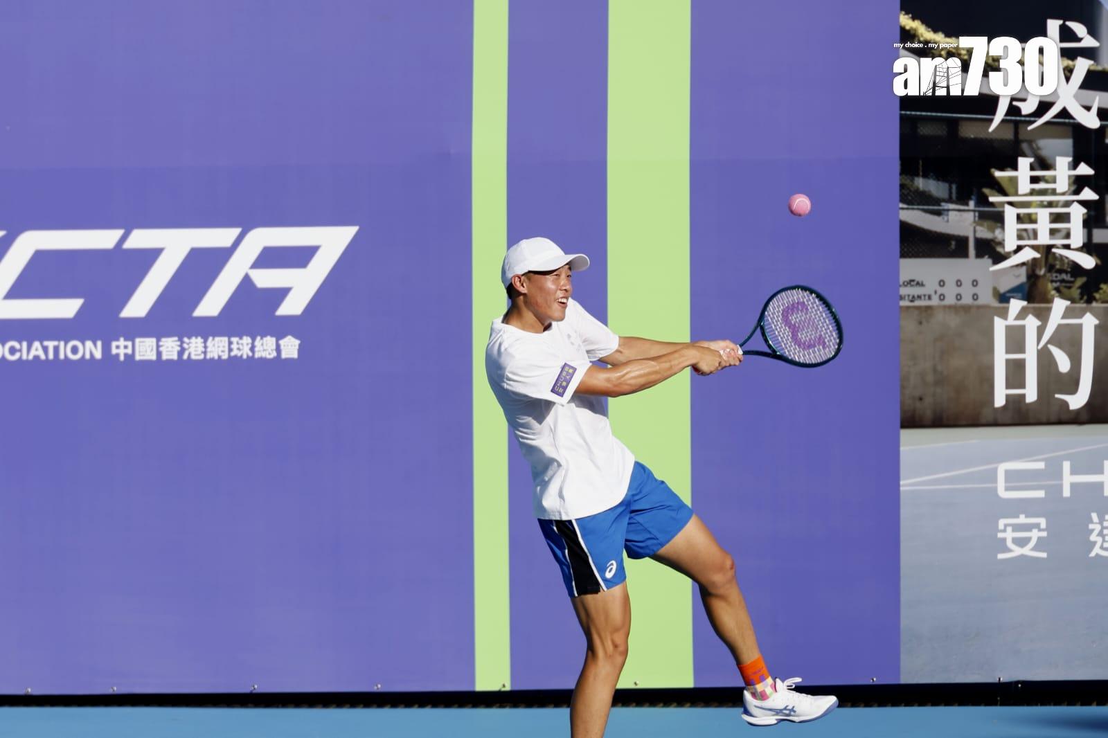 ⿈澤林⾒⾯會|夢想是贏得四大滿貫冠軍 展示香港運動員實力。(林俊源攝)