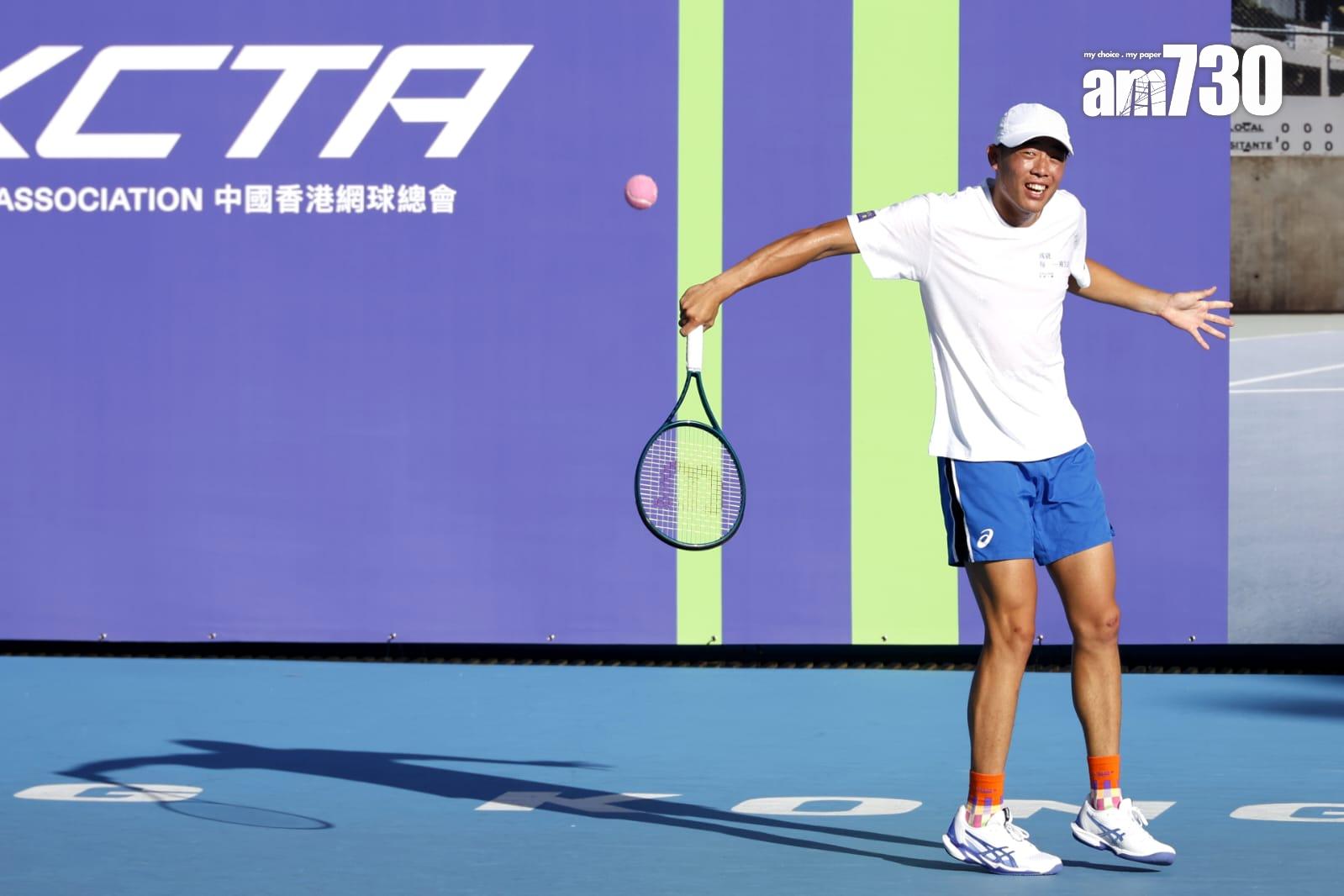 ⿈澤林⾒⾯會|夢想是贏得四大滿貫冠軍 展示香港運動員實力。(林俊源攝)