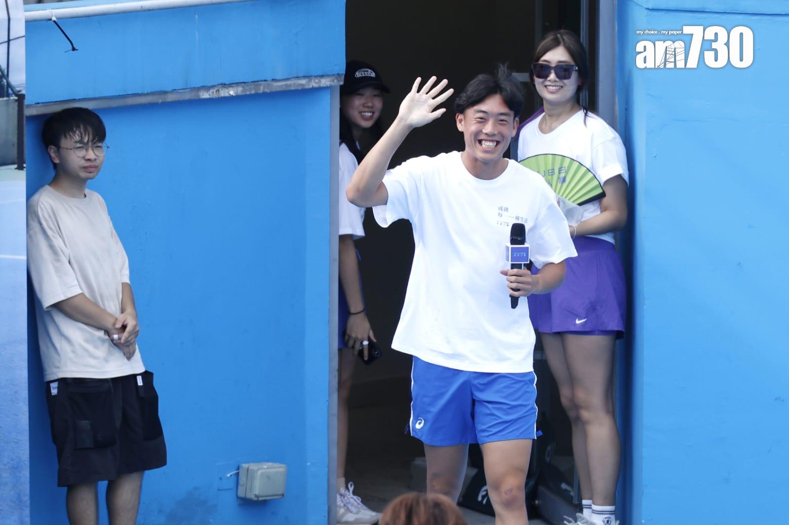 ⿈澤林⾒⾯會|夢想是贏得四大滿貫冠軍 展示香港運動員實力。(林俊源攝)