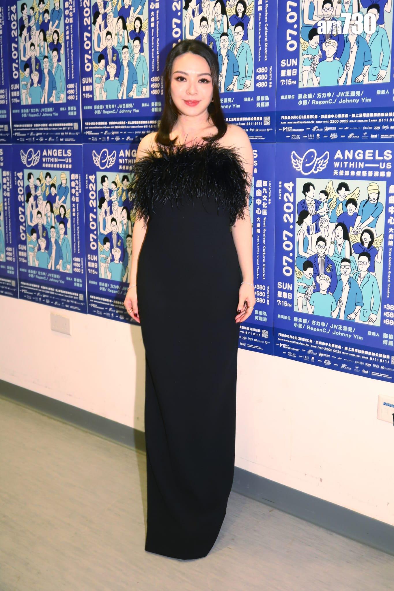 JW王灝兒在《ANGELS WITHIN US 天使綜合症慈善演唱會》擔任嘉賓。(羅锦鴻攝)