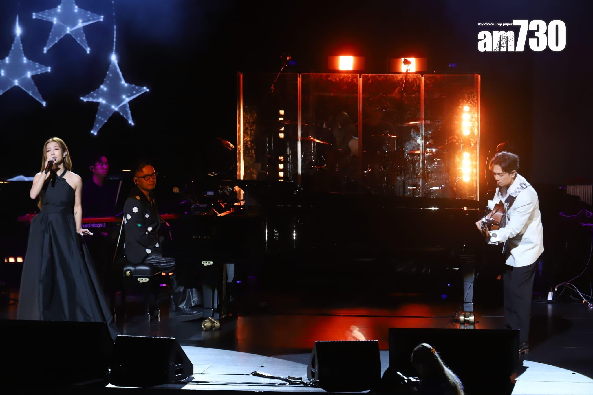 鄭俊弘與何雁詩發起《ANGELS WITHIN US 天使綜合症慈善演唱會》。(羅錦鴻攝)