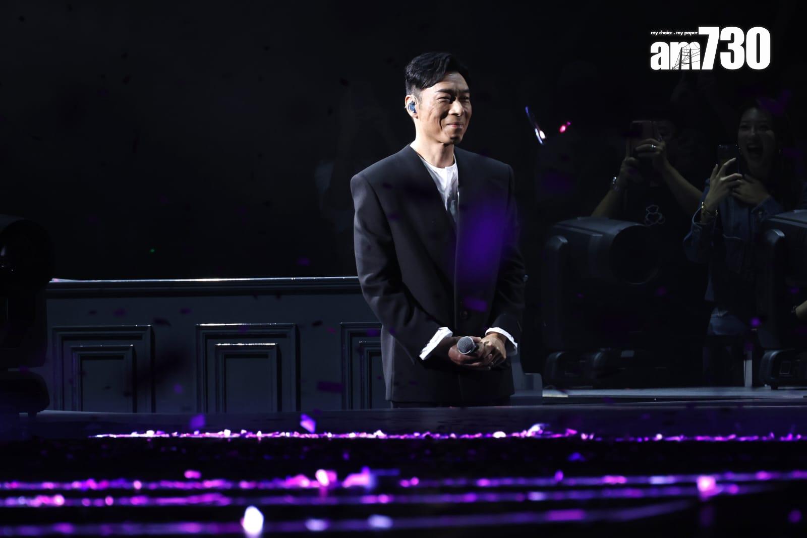 許志安驚喜登場,與Sammi合唱《世紀末煙花》。(林俊源攝)