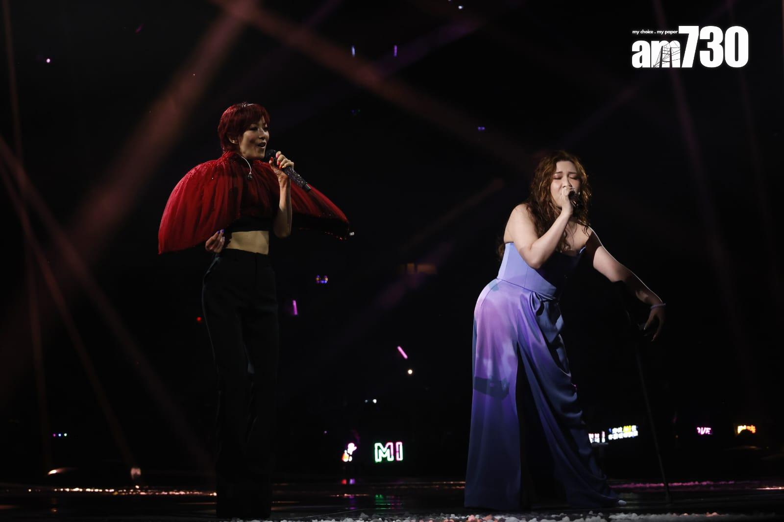 Sammi演唱會頭場請來Serrini任嘉賓。(林俊源攝)