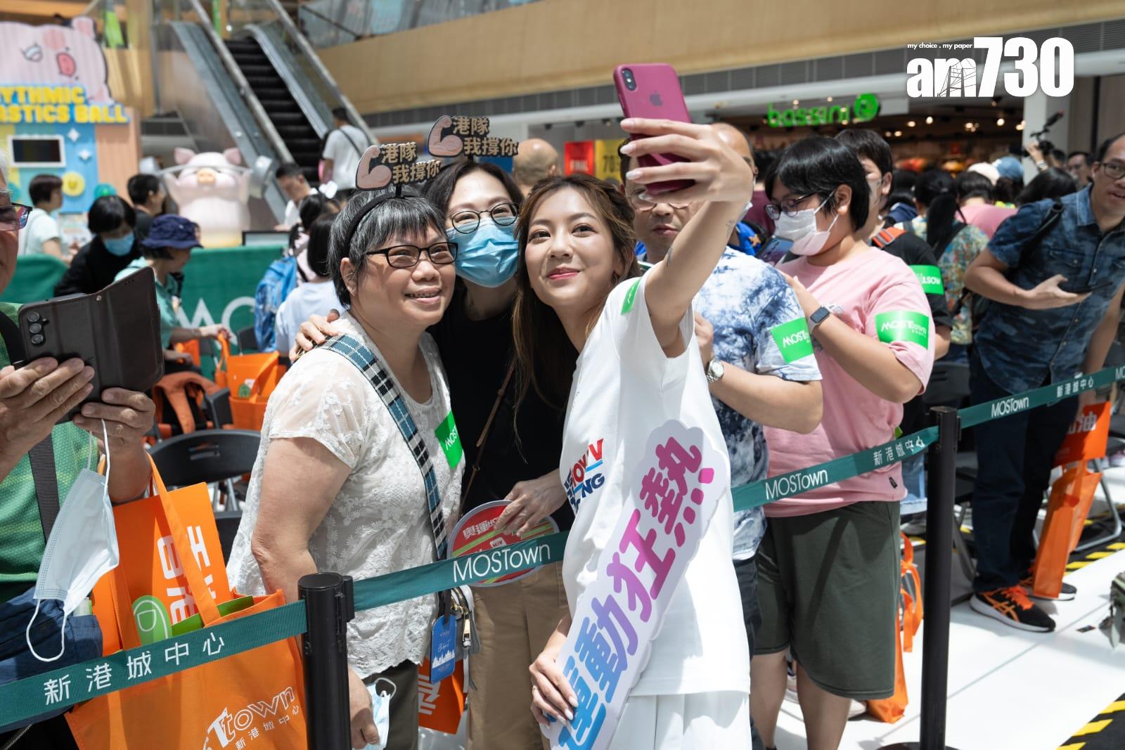 何雁詩、李慧詩等出席《奧運 HOY TV》預熱大會。(林靄怡攝)