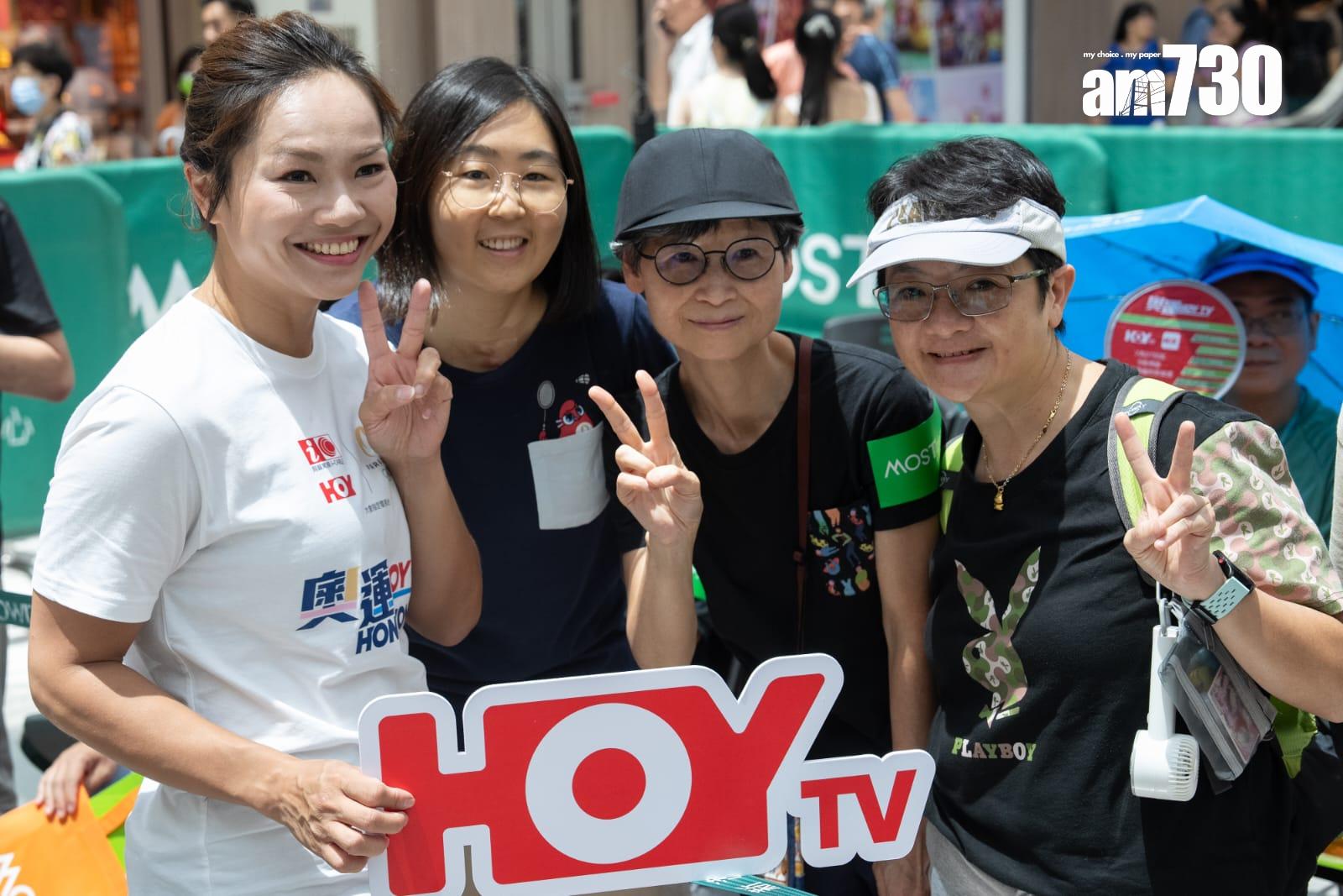 何雁詩、李慧詩等出席《奧運 HOY TV》預熱大會。(林靄怡攝)