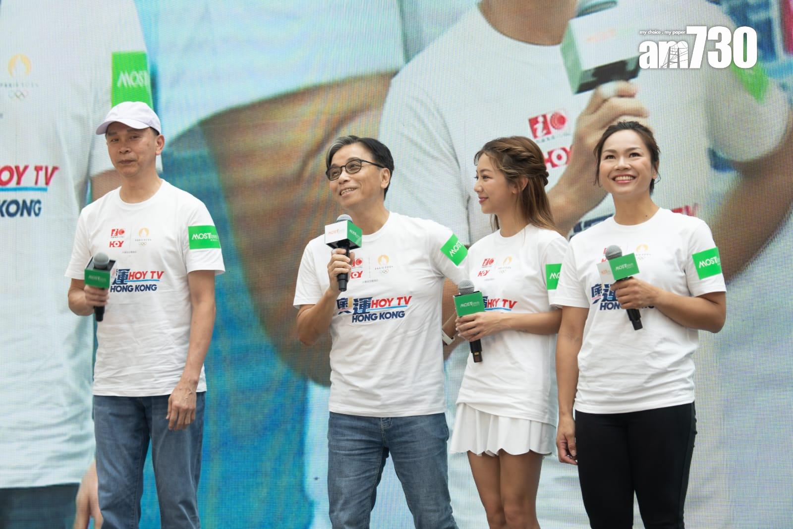 何雁詩、李慧詩等出席《奧運 HOY TV》預熱大會。(林靄怡攝)