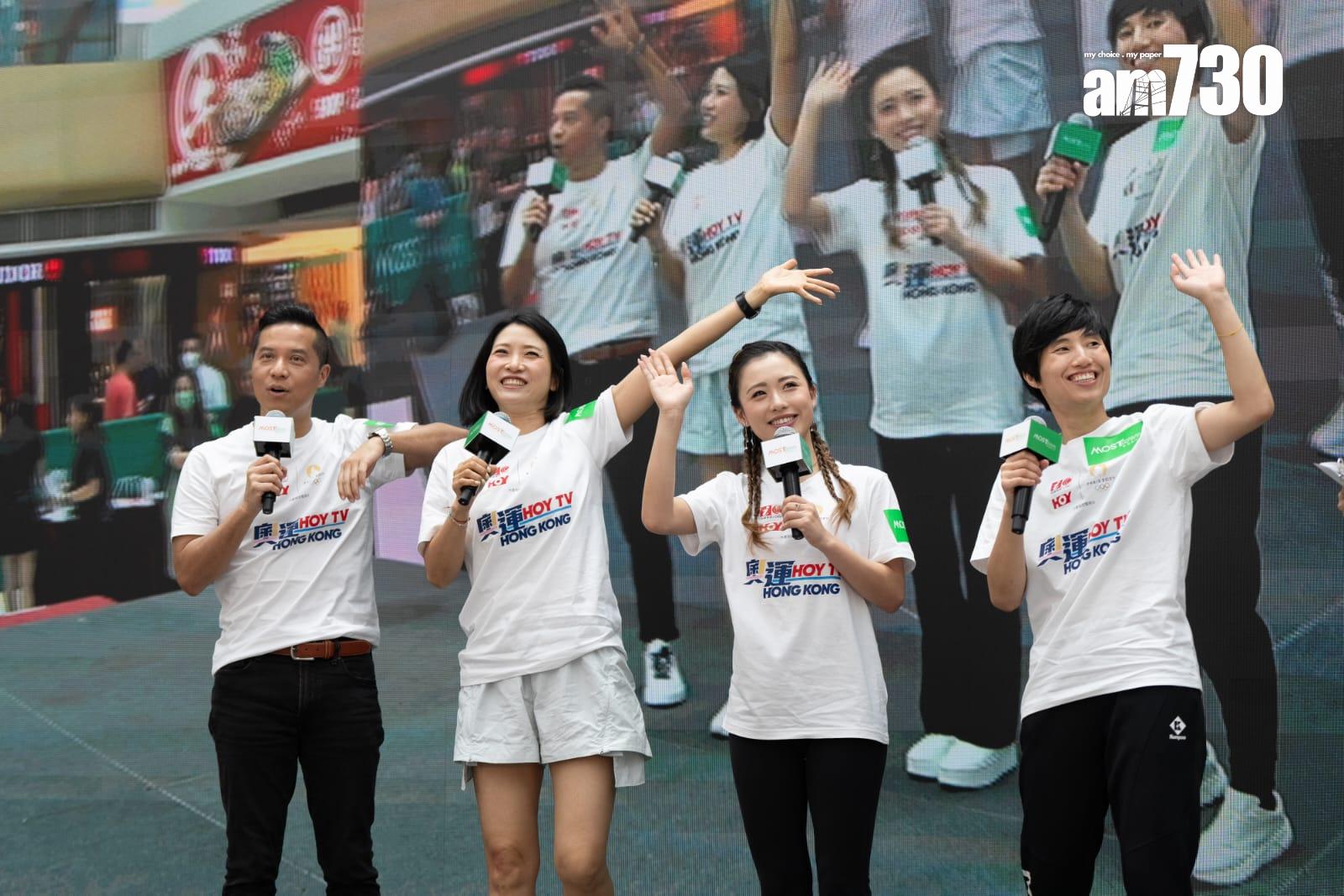 何雁詩、李慧詩等出席《奧運 HOY TV》預熱大會。(林靄怡攝)