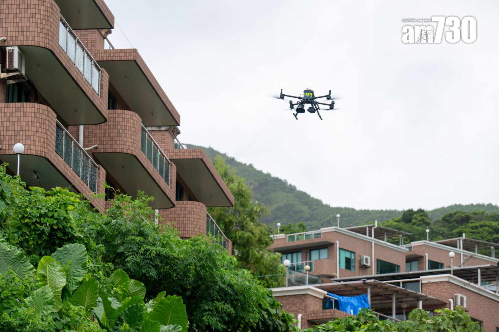 警西貢演習反盜竊 無人機助拘賊(陳奕釗攝)