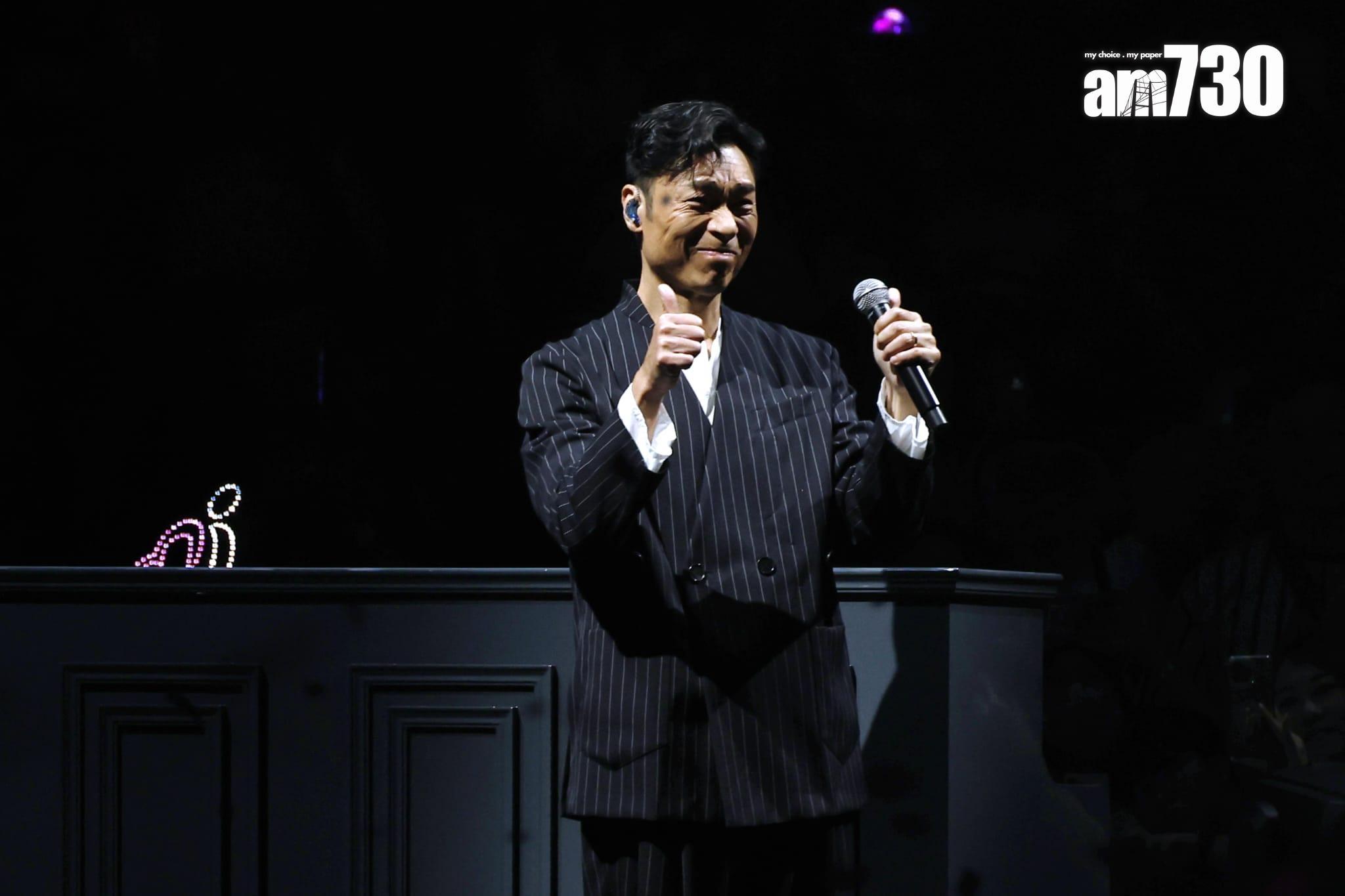 Sammi與許志安合唱《世紀末煙花》。(娛樂組攝)