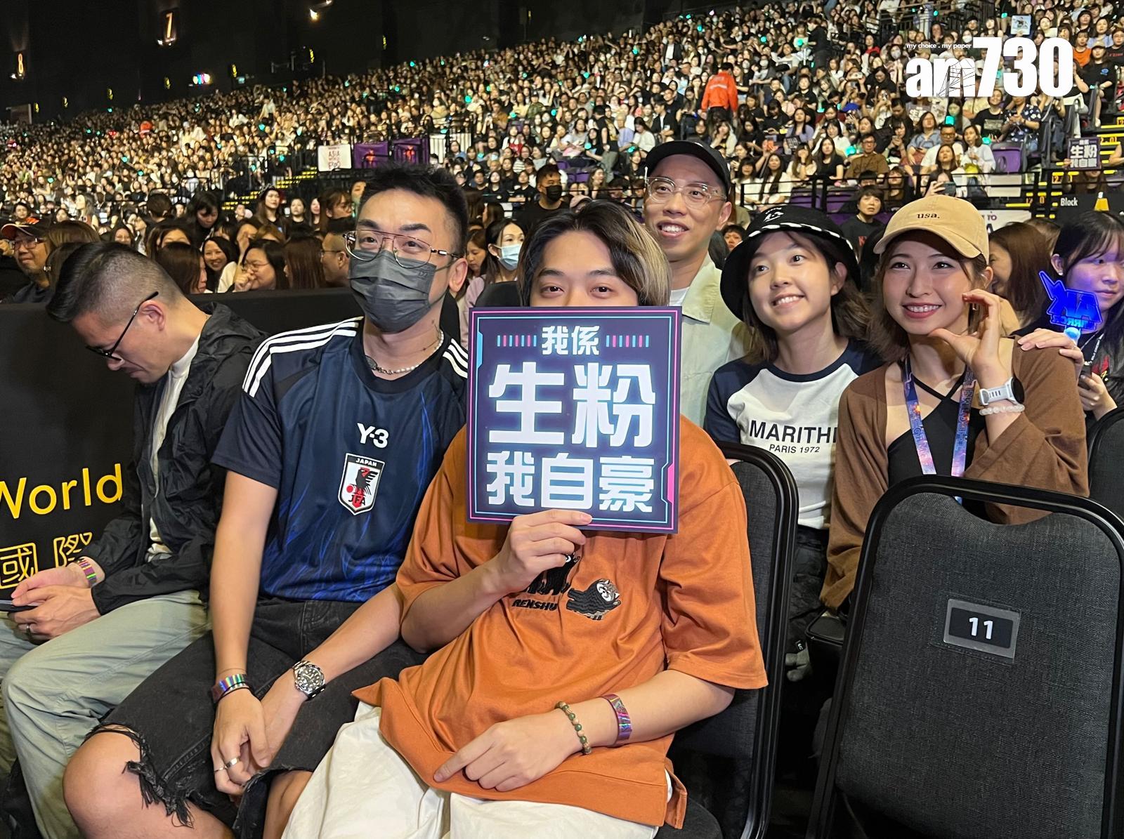 Oscar、Alfred與Elise等入場支持AK首個個人演唱會。(娛樂組攝)