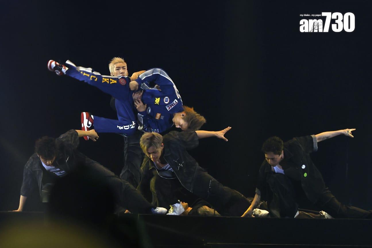 AK跳Breaking挑戰高難度動作,體力消耗極大。(林俊源攝)