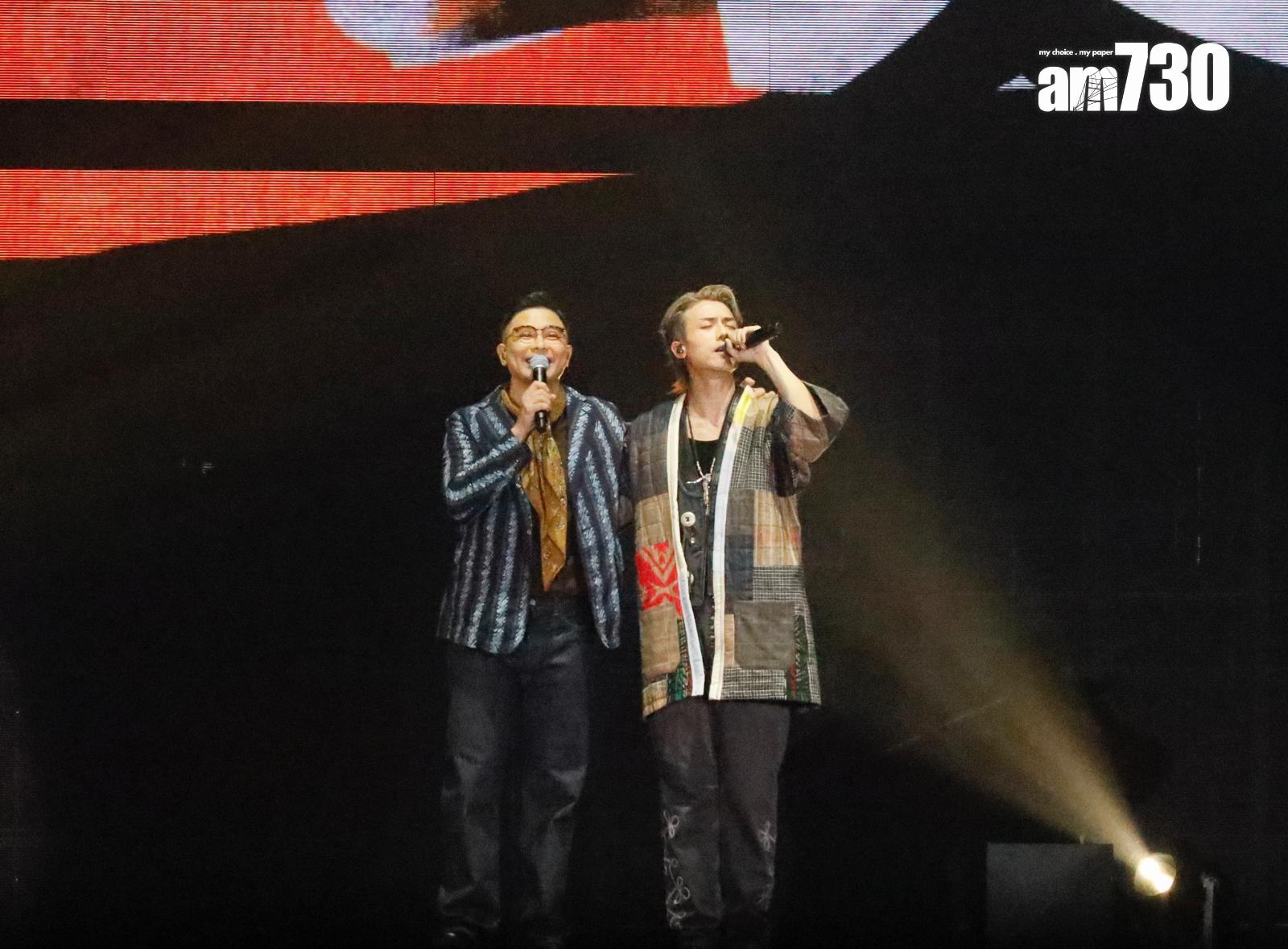 AK與RubberBand合唱《未來見》。(娛樂組攝)