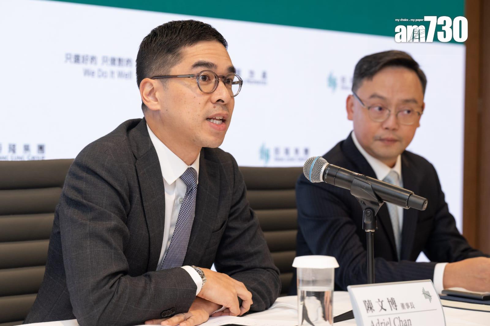 恒隆地產中期業績減派息,董事長陳文博稱,決定是經深思熟慮及務實決定。(陳奕釗攝)