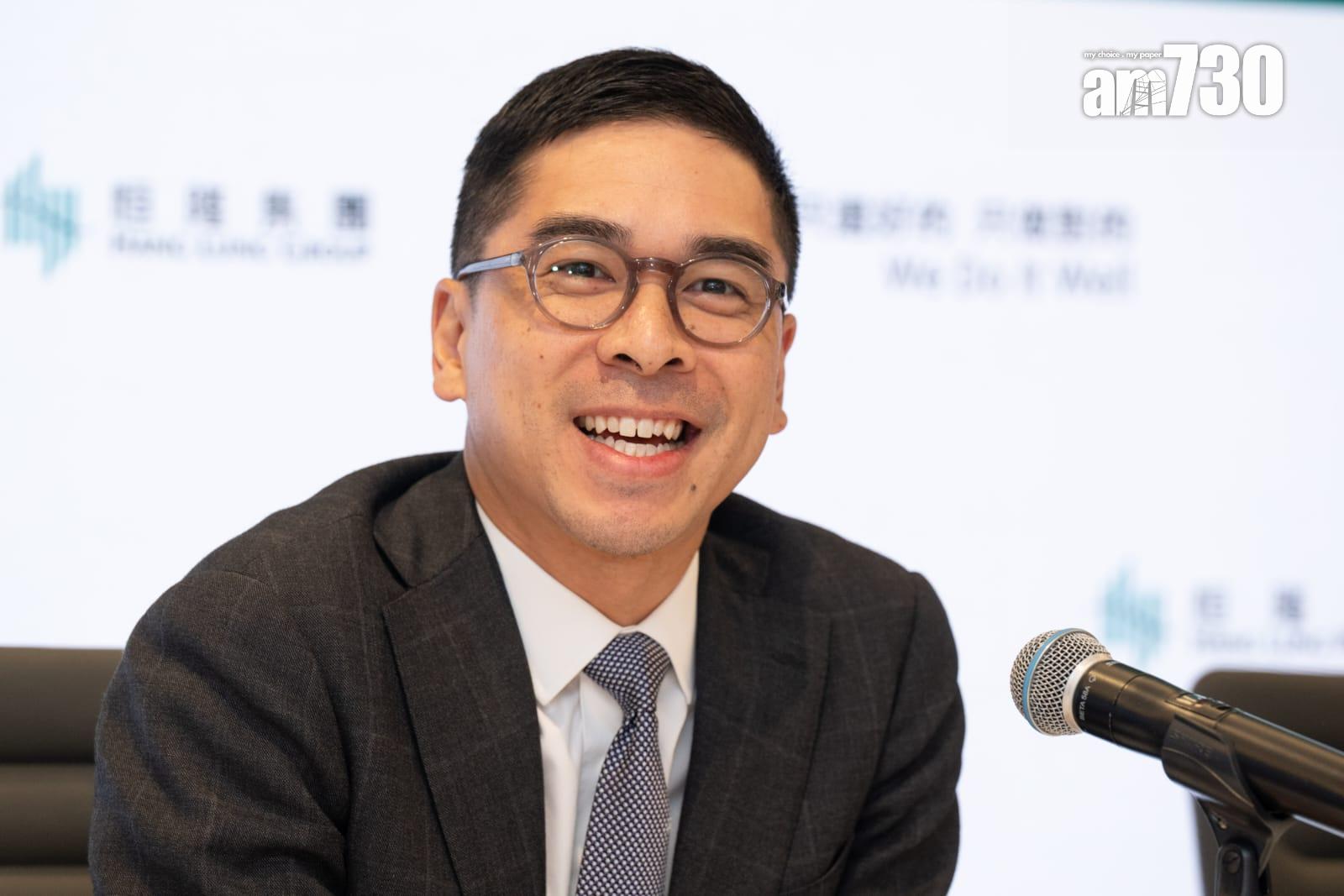 恒隆地產中期業績減派息,董事長陳文博稱,決定是經深思熟慮及務實決定。(陳奕釗攝)