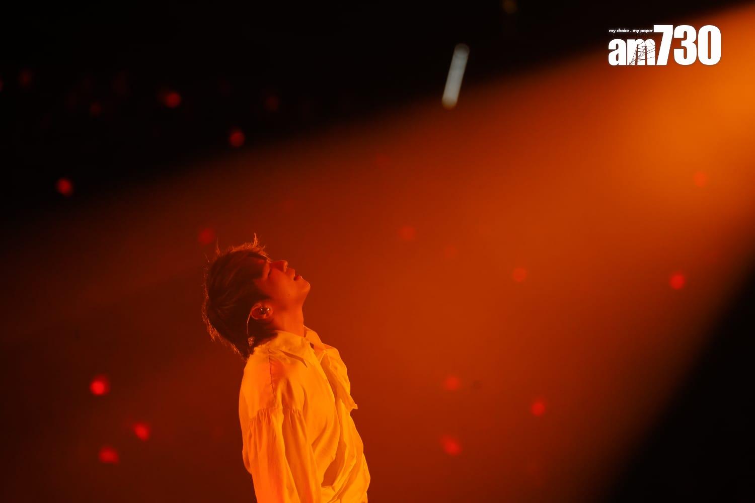 陳卓賢首個個人演唱會今晚開鑼。 (蘇文傑攝)