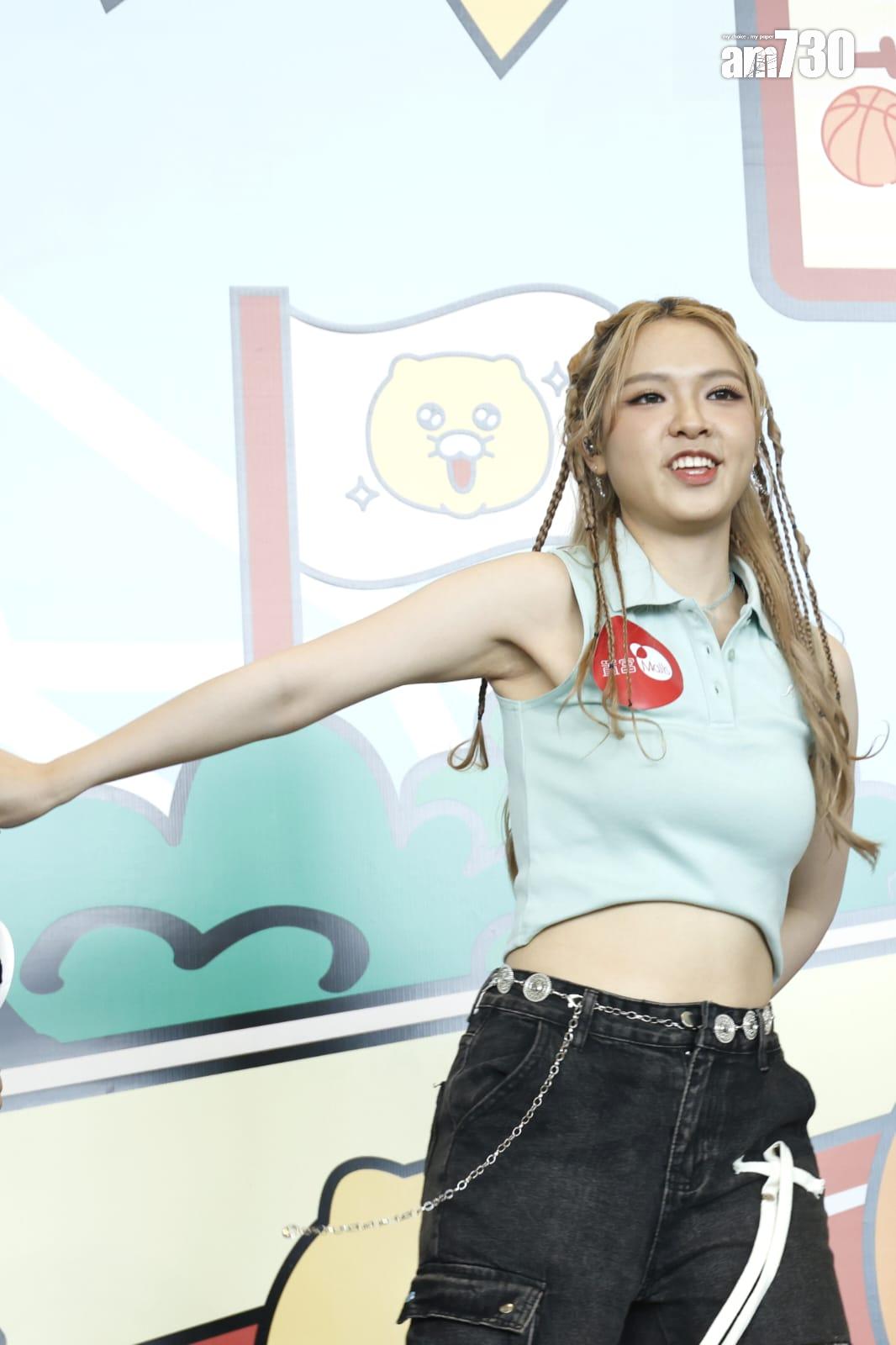 女團Beanies今日現身商場活動。 (林俊源攝)