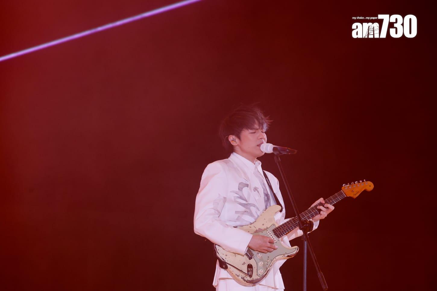 陳卓賢首個個人演唱會今晚開鑼。 (蘇文傑攝)