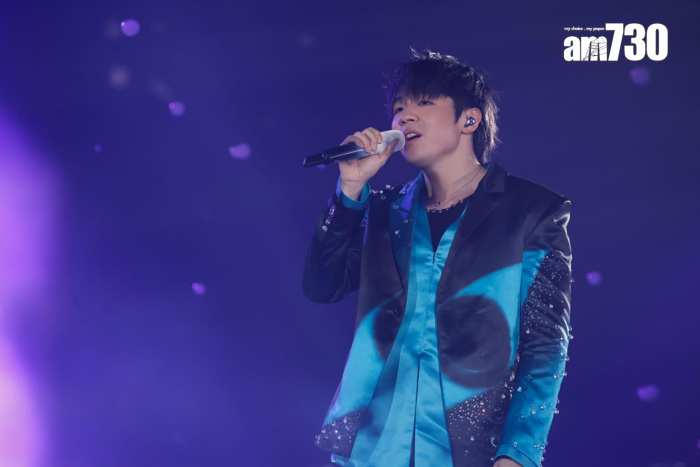 陳卓賢首個個人演唱會今晚開鑼。 (蘇文傑攝)