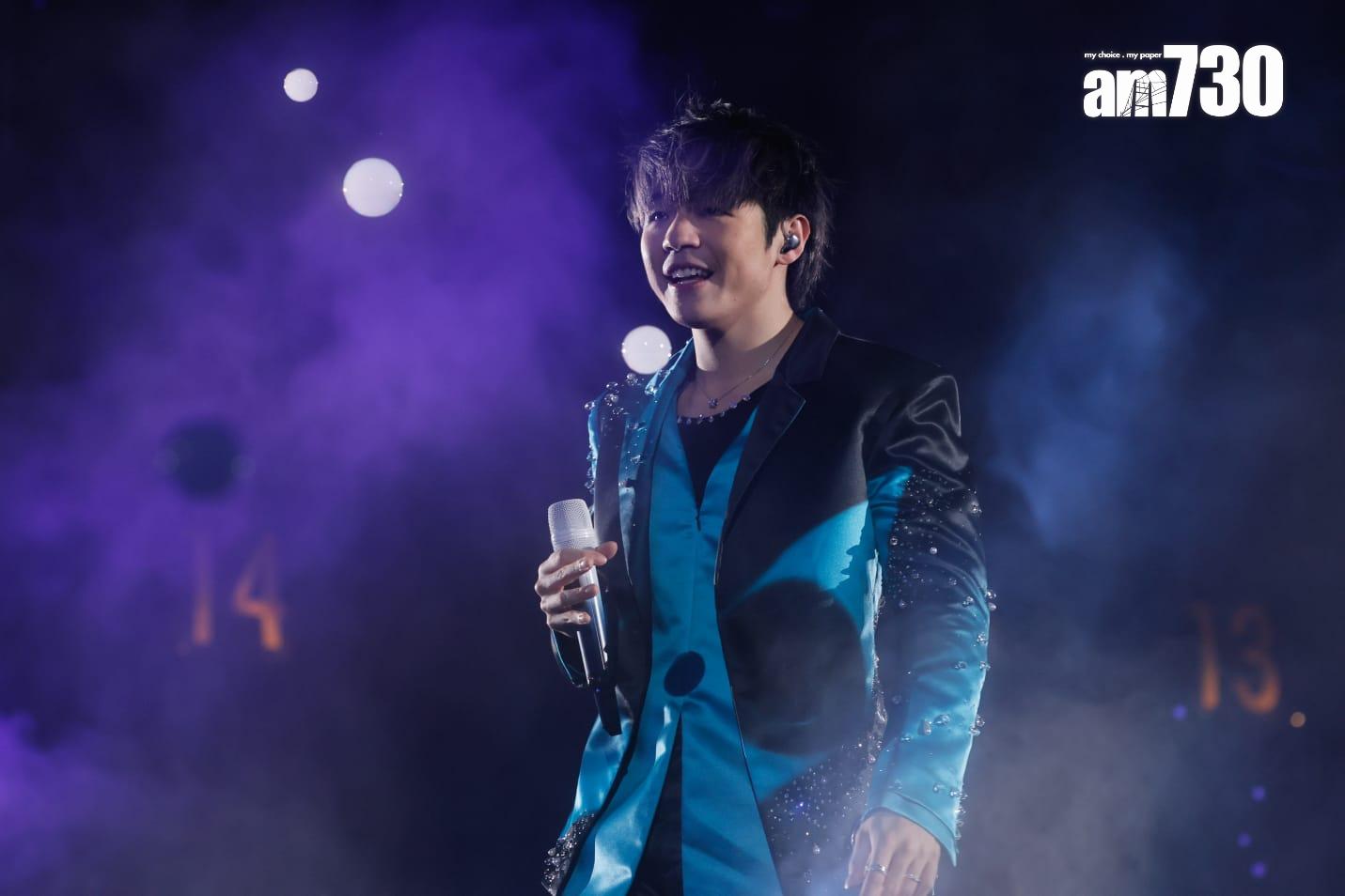 陳卓賢首個個人演唱會今晚開鑼。 (蘇文傑攝)