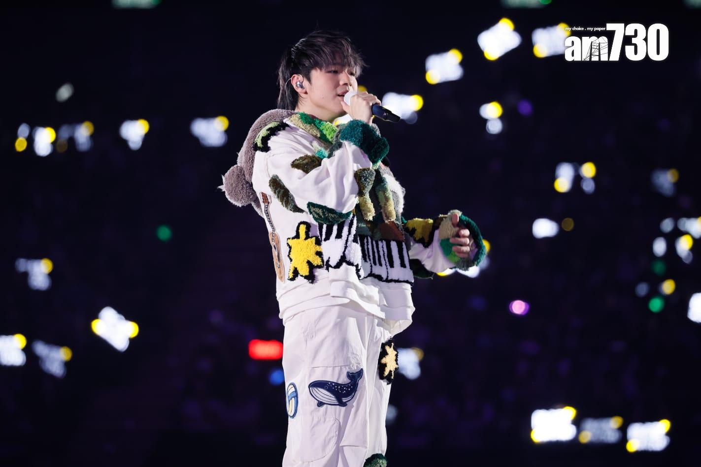 陳卓賢encore換上無尾熊衫。 (蘇文傑攝)