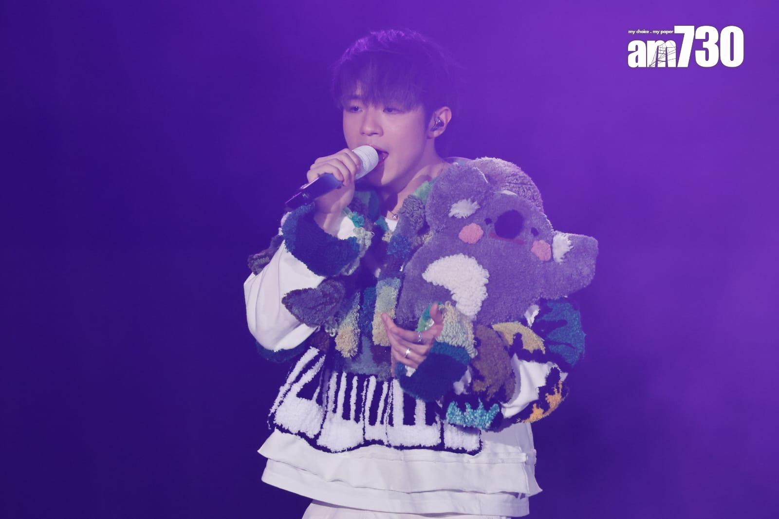 陳卓賢首個個人演唱會今晚開鑼。 (蘇文傑攝)