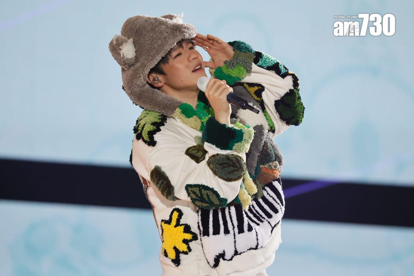 陳卓賢encore換上無尾熊衫。 (蘇文傑攝)