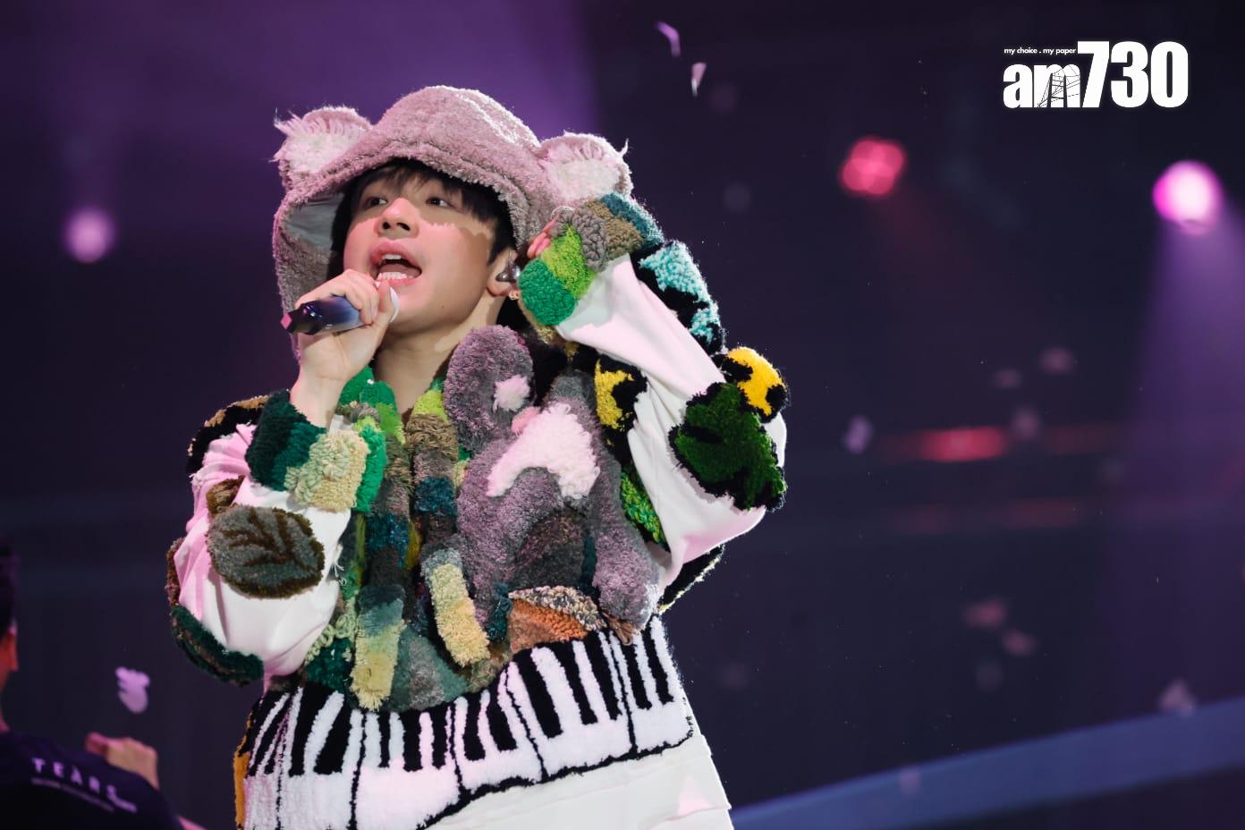 陳卓賢encore換上無尾熊衫。 (蘇文傑攝)