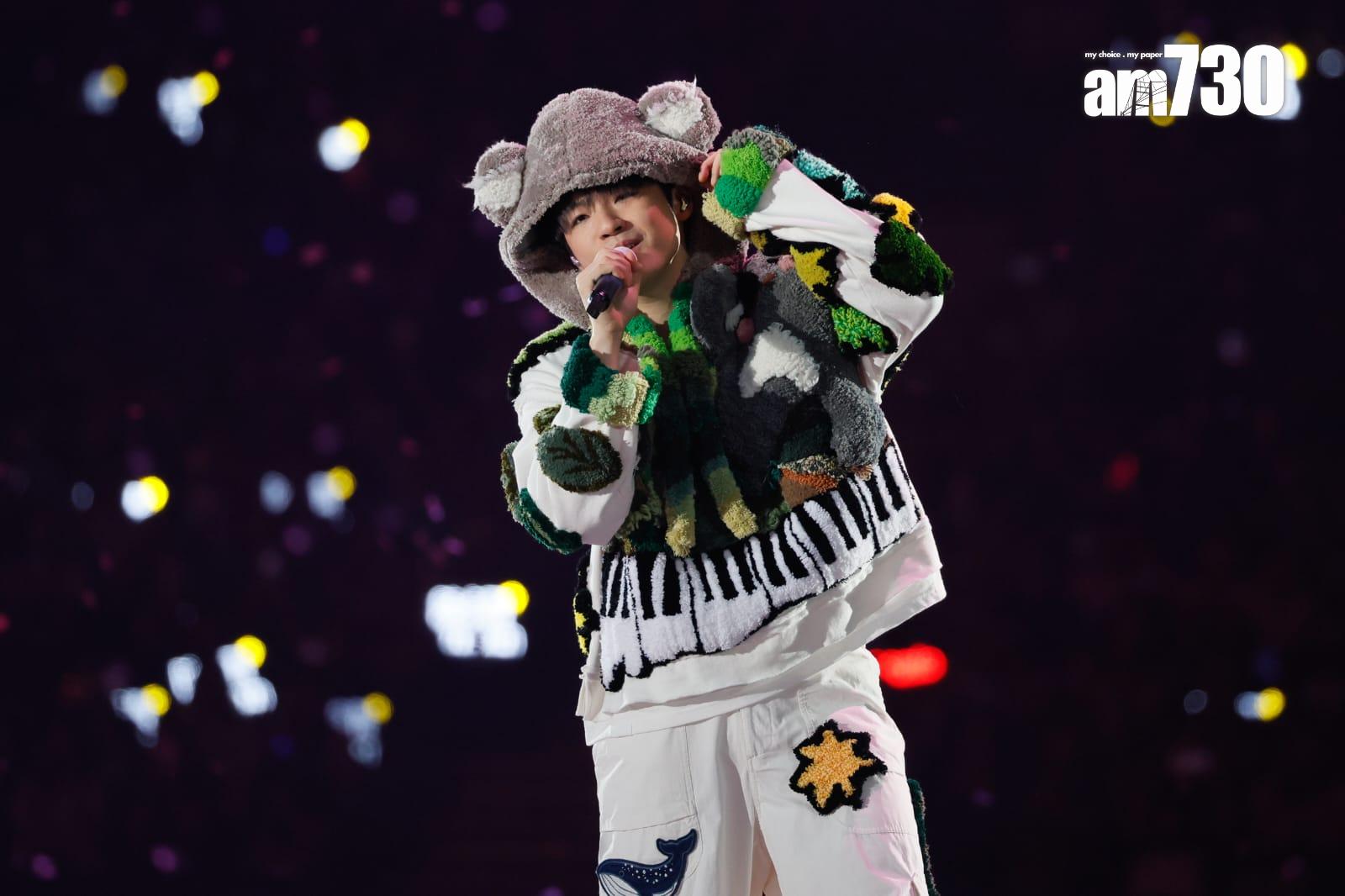 陳卓賢encore換上無尾熊衫。 (蘇文傑攝)