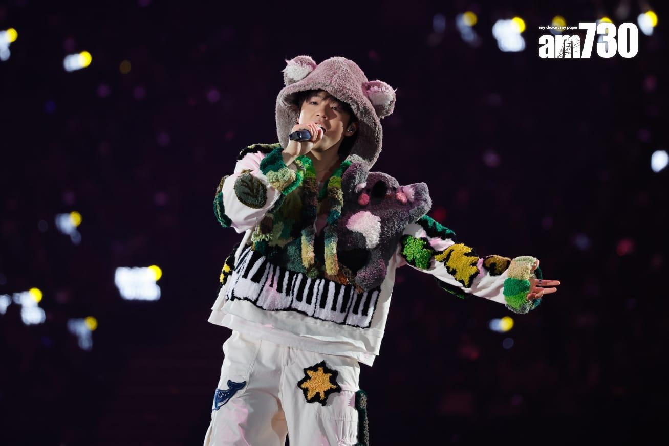 陳卓賢encore換上無尾熊衫。 (蘇文傑攝)