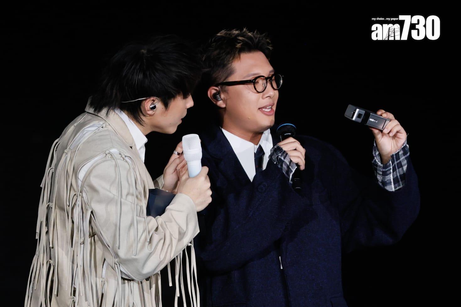 吳林峰表示Ian是他很欣賞的歌手。 (蘇文傑攝)