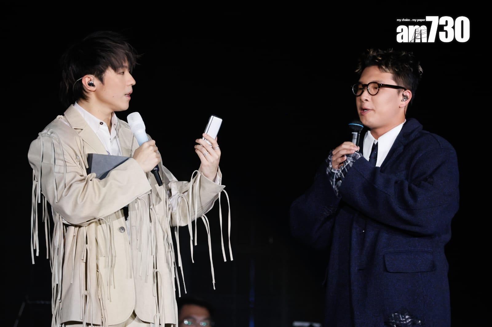 吳林峰表示Ian是他很欣賞的歌手。 (蘇文傑攝)