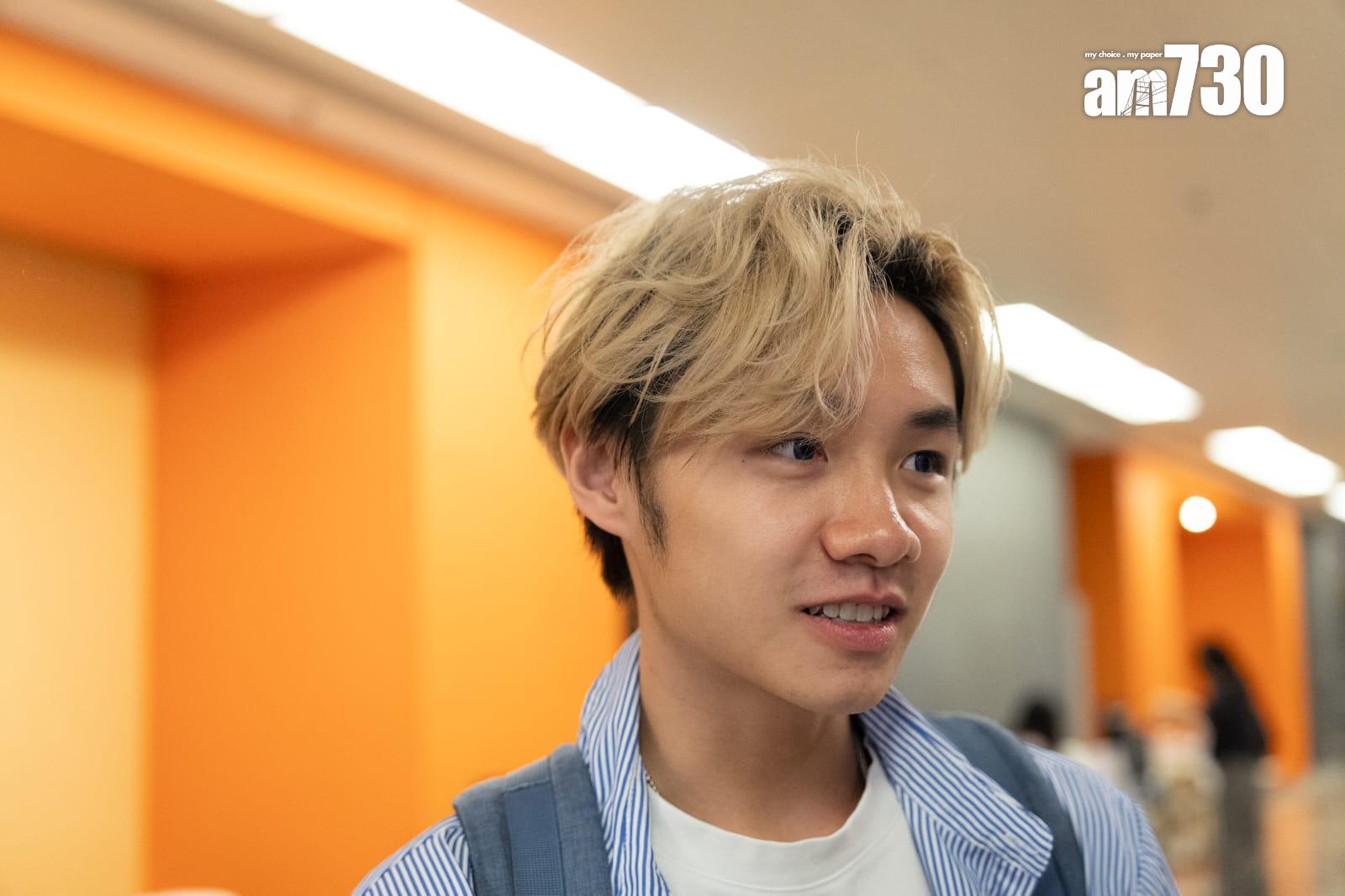 盧同學將報讀恒大新聞及傳播學系,希望日後從事公關工作。(林靄怡攝)