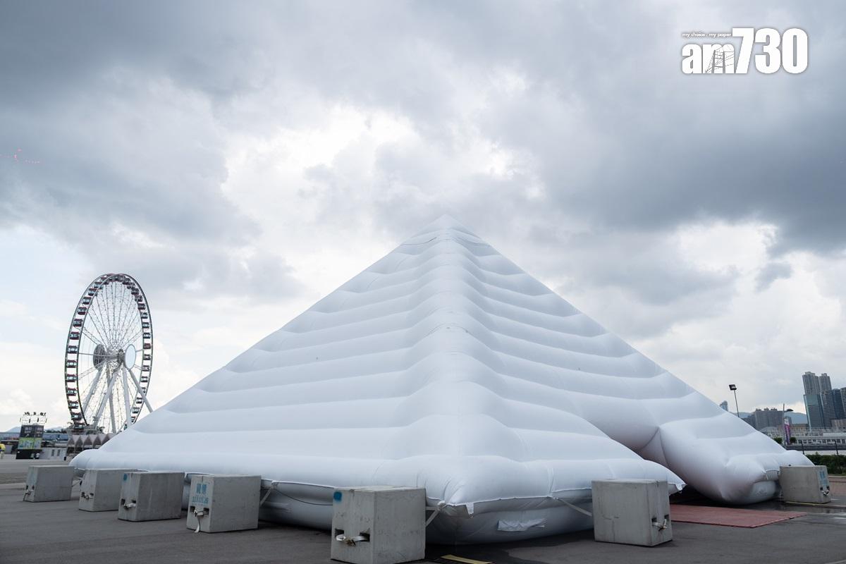 「中環夏誌」活動展出5個巨型充氣藝術裝置「充氣奇蹟」。(資料圖片/林靄怡攝)