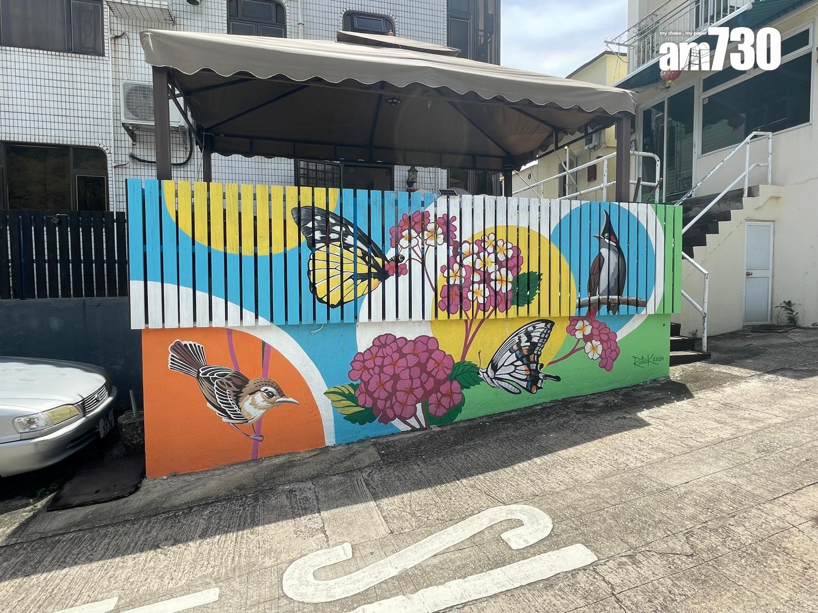 壁畫展現當地物種面貌。