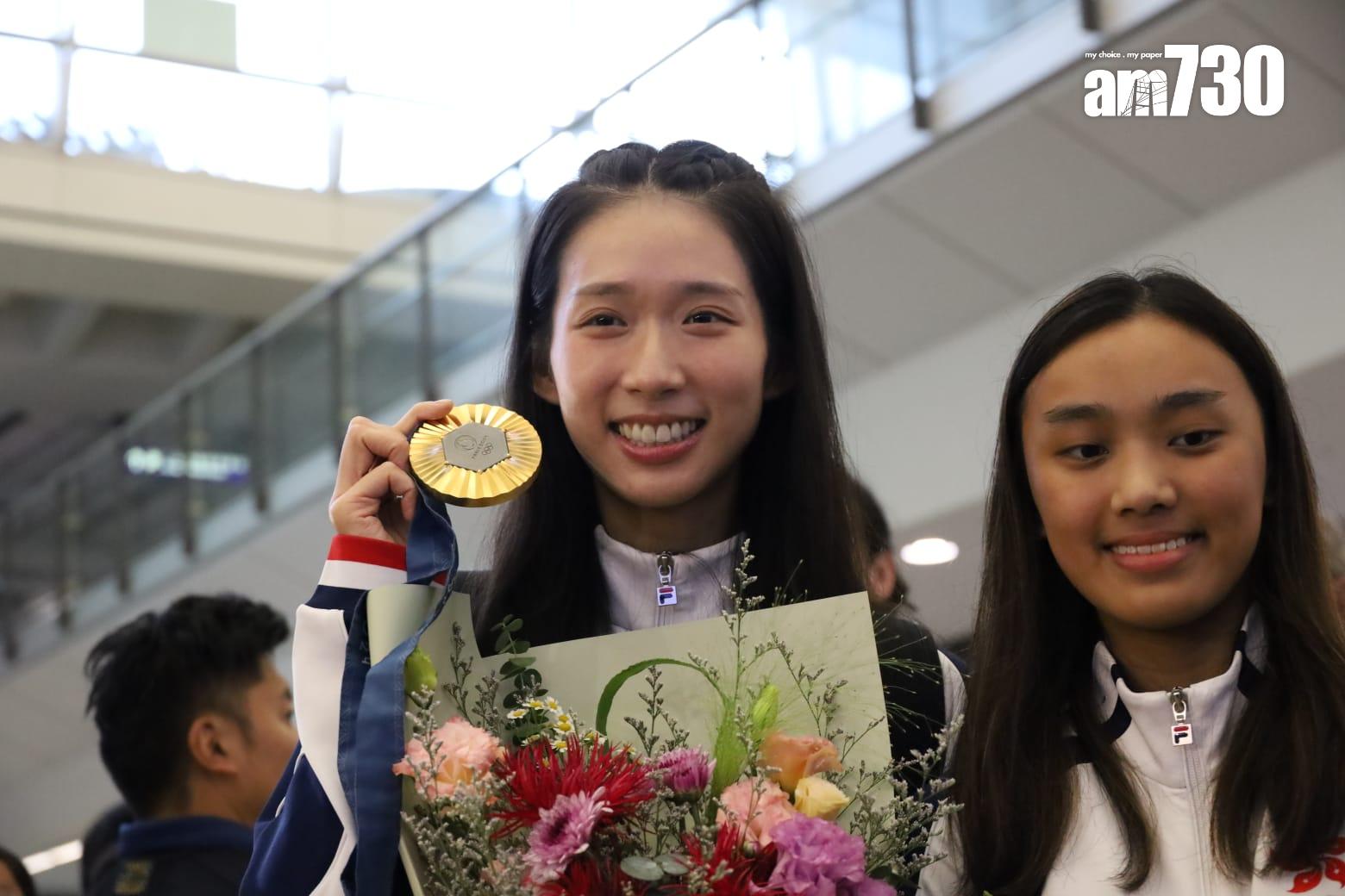 江旻憓冀利用獎金成立慈善基金助更多兒童參與劍擊。(鍾式明攝)